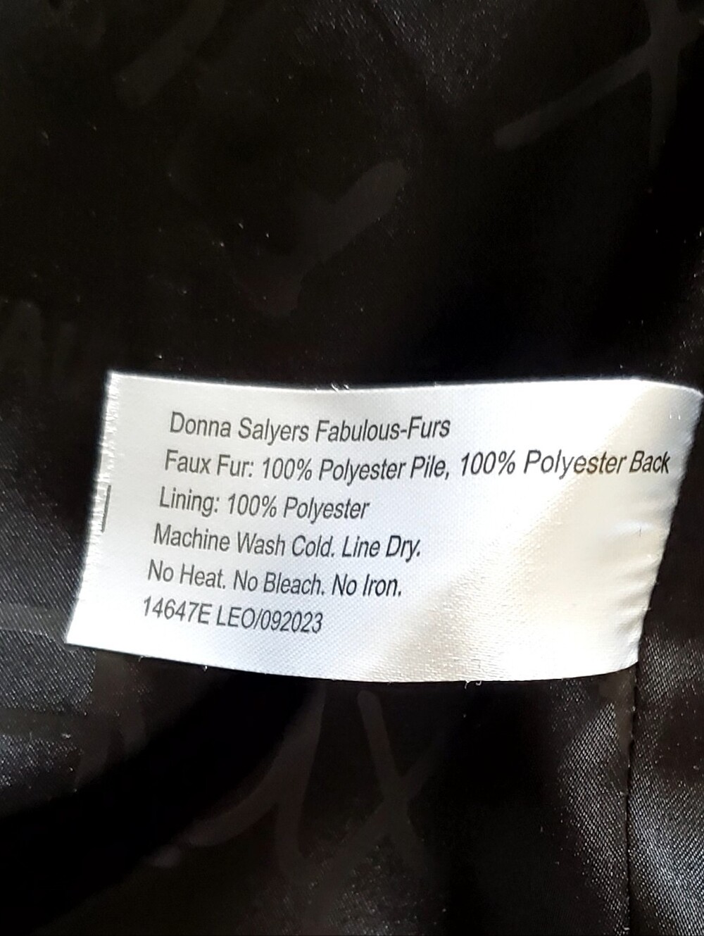 Donna Salyers Fabulous Furs, Leopard Faux Fur Le Mink Jacket Coat Large LIKE NEW - Picture 10 of 14